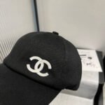 BASEBALL HAT IN BLACK WITH WHITE TRIM 673995 - Image 5