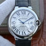 BALLON BLEU DATE 42 SILVER DIAL BLACK BRACELET - Image 2