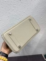 HM BIRKIN 25CM GRIS PERLE CROCODILE AND TOGO LEATHER SILVER HARDWARE - Image 5