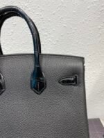 HM BIRKIN 25CM BLACK CROCODILE AND TOGO LEATHER GOLD HARDWARE - Image 8