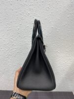 HM BIRKIN 25CM BLACK CROCODILE AND TOGO LEATHER GOLD HARDWARE - Image 9