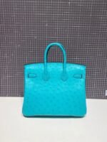 HM BIRKIN 30CM CLOUD BLUE OSTRICH LEATHER GOLD HARDWARE - Image 7