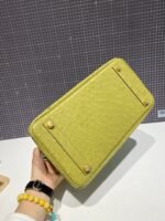 HM BIRKIN 30CM LIME OSTRICH LEATHER GOLD HARDWARE - Image 10