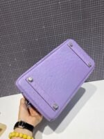 HM BIRKIN 30CM PURPLE OSTRICH LEATHER SILVER HARDWARE - Image 5