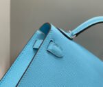 HM KELLY MINI 20 SKY BLUE EPSOM SILVER HARDWARE - Image 7