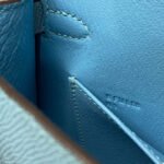 HM KELLY MINI 20 SKY BLUE EPSOM SILVER HARDWARE - Image 9