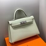 HM KELLY MINI 20 SEAFOAM EPSOM SILVER HARDWARE