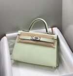 HM KELLY MINI 20 SEAFOAM EPSOM SILVER HARDWARE - Image 12