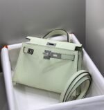 HM KELLY MINI 20 SEAFOAM EPSOM SILVER HARDWARE - Image 4
