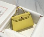 HM KELLY MINI 20 YELLOW EPSOM GOLD HARDWARE - Image 9