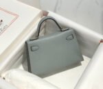 HM KELLY MINI 20 MEDIUM GREY EPSOM GOLD HARDWARE - Image 10