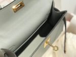 HM KELLY MINI 20 MEDIUM GREY EPSOM GOLD HARDWARE - Image 16