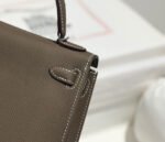 HM KELLY MINI 20 ETOUPE EPSOM SILVER HARDWARE - Image 12