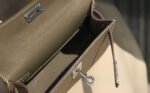 HM KELLY MINI 20 ETOUPE EPSOM SILVER HARDWARE - Image 16