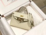 HM KELLY MINI 20 WHITE EPSOM GOLD HARDWARE - Image 13