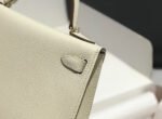 HM KELLY MINI 20 WHITE EPSOM GOLD HARDWARE - Image 6