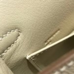 HM KELLY MINI 20 WHITE EPSOM GOLD HARDWARE - Image 8