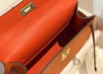 HM KELLY MINI 20 ORANGE EPSOM GOLD HARDWARE - Image 8