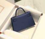 HM KELLY MINI 20 DENIM EPSOM GOLD HARDWARE - Image 11