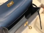 HM KELLY MINI 20 DENIM EPSOM GOLD HARDWARE - Image 16