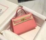 HM KELLY MINI 20 PINK EPSOM GOLD HARDWARE - Image 10