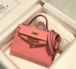 HM KELLY MINI 20 PINK EPSOM GOLD HARDWARE - Image 11