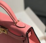 HM KELLY MINI 20 PINK EPSOM GOLD HARDWARE - Image 7