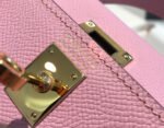HM KELLY MINI 20 LIGHT PINK EPSOM GOLD HARDWARE - Image 13