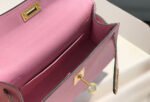 HM KELLY MINI 20 LIGHT PINK EPSOM GOLD HARDWARE - Image 16