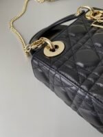 MINI MY LADY 17 BLACK CALFSKIN GOLD HARDWARE - Image 7
