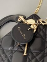 MINI MY LADY 17 BLACK CALFSKIN GOLD HARDWARE - Image 3
