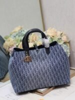 LARGE TOUJOURS 37 BLUE DENIM OBLIQUE JACQUARD - Image 3
