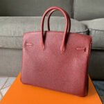 HM BIRKIN 30CM JAM CALFSKIN SILVER HARDWARE - Image 10