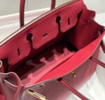 HM BIRKIN 25CM BURGUNDY CALFSKIN GOLD HARDWARE - Image 17