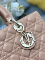 LARGE 32 LADY BAG IN PEACE LAMBSKIN WITH GOLD HARDWARE - Image 15