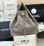 CC 25 HANDBAG IN GRAY 40 SUEDE CALFSKIN GOLD HARDWARE - Image 12
