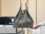 CC 25 HANDBAG IN GRAY 40 SUEDE CALFSKIN GOLD HARDWARE - Image 14