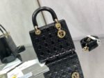 MINI 17 LADY BAG IN BLACK PATENT CALFSKIN - Image 12