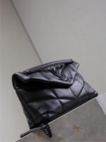LOULOU PUFFER MEDIUM 29 IN ALL BLACK SHEEPSKIN BLACK HARDWARE - Image 15