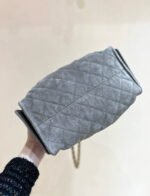CC 25 HANDBAG IN GREY 30 SUEDE GOLD HARDWARE - Image 7
