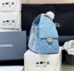 CC 25 HANDBAG IN BLUE 30 DENIM GOLD HARDWARE - Image 8