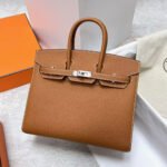 HM BIRKIN 25CM GOLD TOGO LEATHER SILVER HARDWARE - Image 8