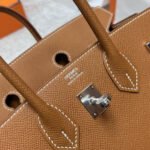 HM BIRKIN 25CM GOLD TOGO LEATHER SILVER HARDWARE - Image 14