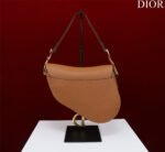 SADDLE BAG 25 WITH STRAP GOLD GRAINED CALFSKIN GHW - Image 12