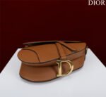 SADDLE BAG 25 WITH STRAP GOLD GRAINED CALFSKIN GHW - Image 4