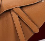 SADDLE BAG 25 WITH STRAP GOLD GRAINED CALFSKIN GHW - Image 6