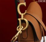 SADDLE BAG 25 WITH STRAP GOLD GRAINED CALFSKIN GHW - Image 8