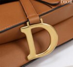 SADDLE BAG 25 WITH STRAP GOLD GRAINED CALFSKIN GHW - Image 7