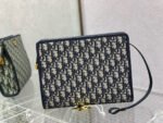 OBLIQUE BOOK TOTE 26 IN DARK BLUE MONOGRAM JACQUARD - Image 12