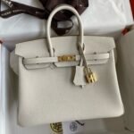 HM BIRKIN 25CM CREAM TOGO LEATHER GOLD HARDWARE - Image 10